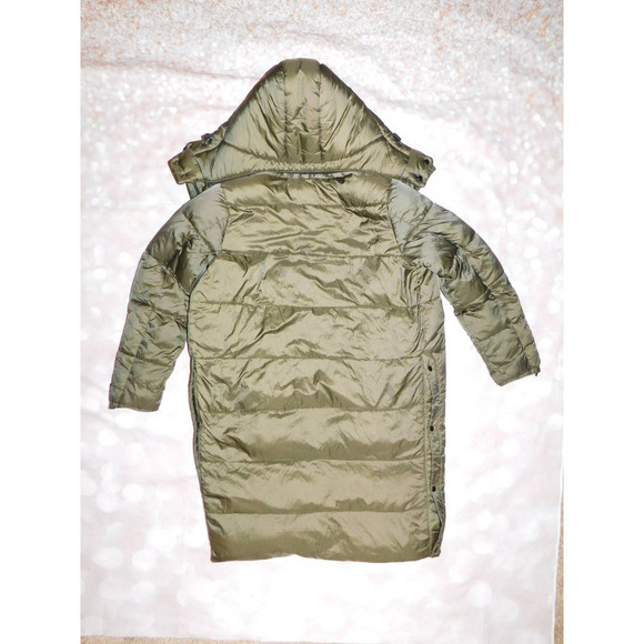 Halogen Womens Hooded Puffer Jacket Olive Size XS - Picture 6 of 9